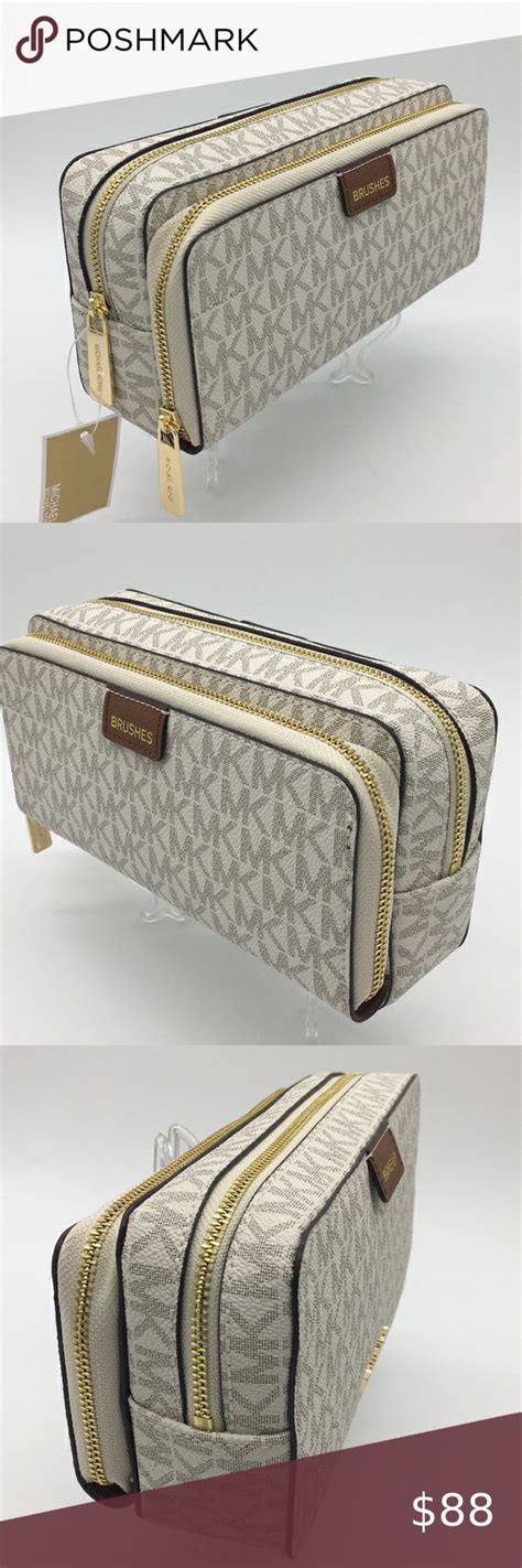 michael kors make up bag|Michael Kors makeup pouch.